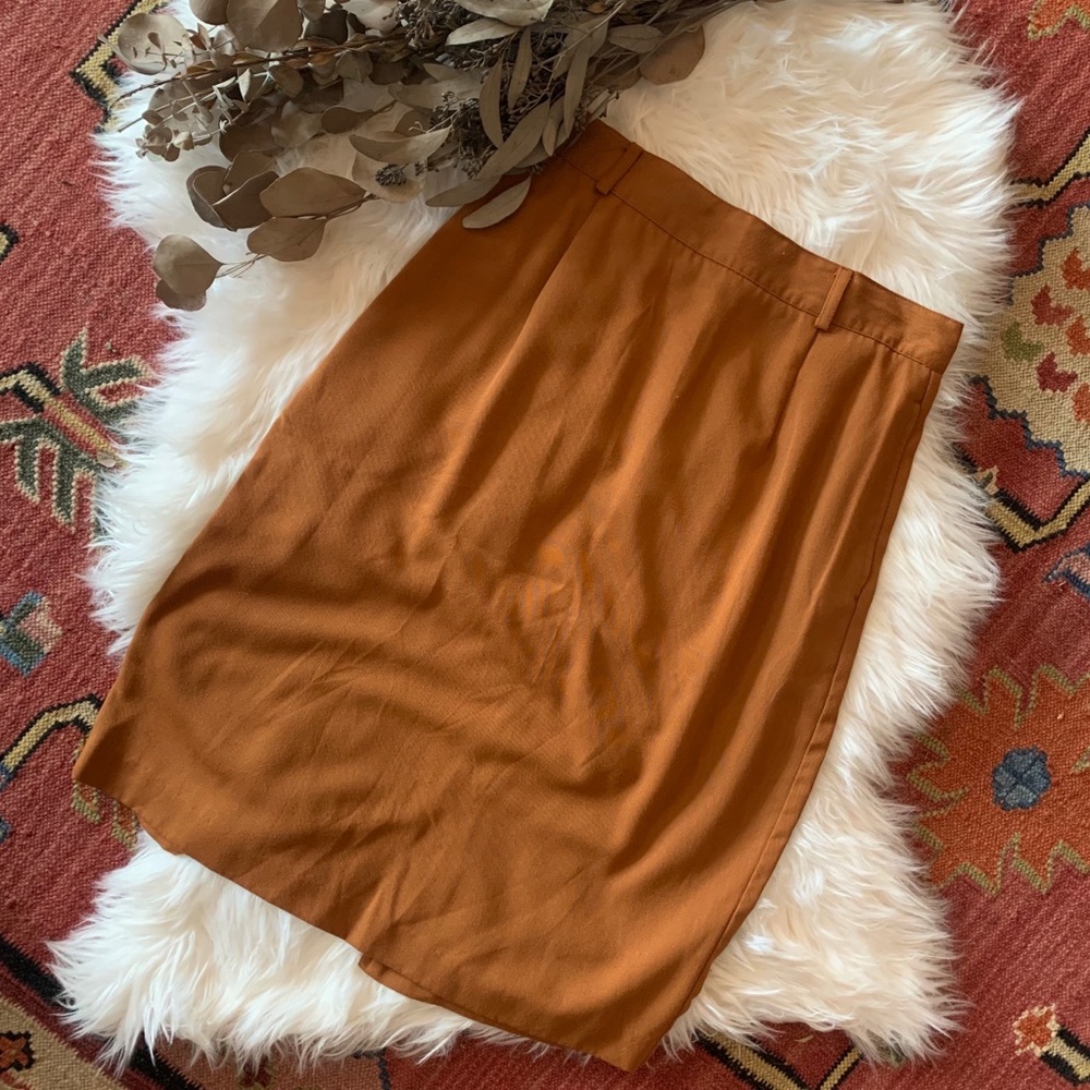 Vintage Bobbie Brooks pencil skirt rust